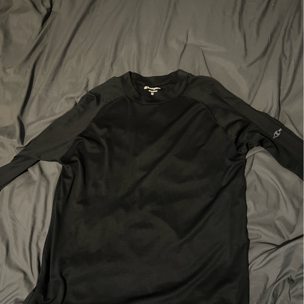 Champion black long sleeve compression large